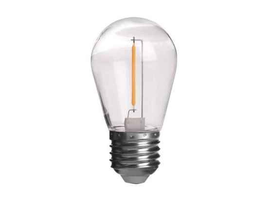 MasterLED ST14 filamentszálas LED izzó UV álló PC 1W meleg fehér E27 5 db-os készlet