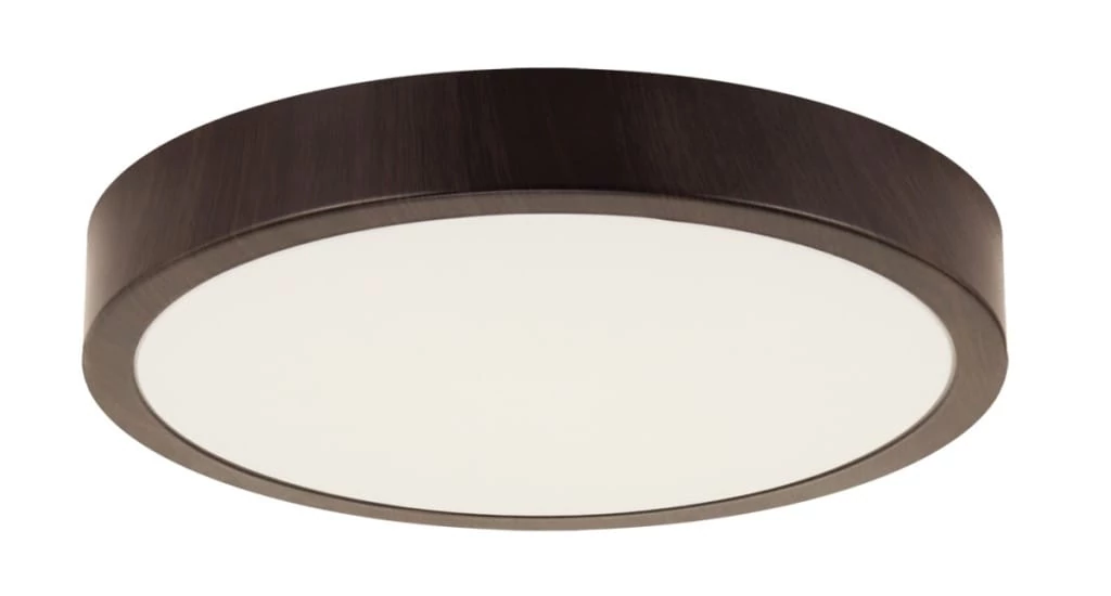 Strühm ATUT kör alakú 18W-os LED lámpa wenge 280x280 mm IP44-es védettségű