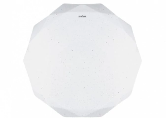 Strühm Diana 16 W-os ø350 mm sokszög alakú natúr fehér mennyezeti lámpa IP44-es védettségű
