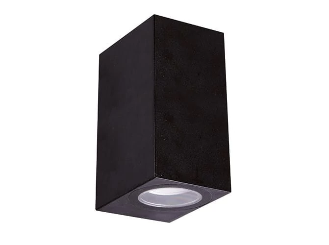 Strühm Gamp D 150x68 mm fekete két irányba világító oldalfali lámpa GU-10-es foglalattal