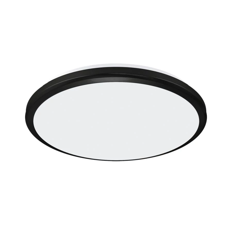 Strühm Planar 24 W-os ø315 mm kerek fekete mennyezeti lámpa IP54-es védettségű